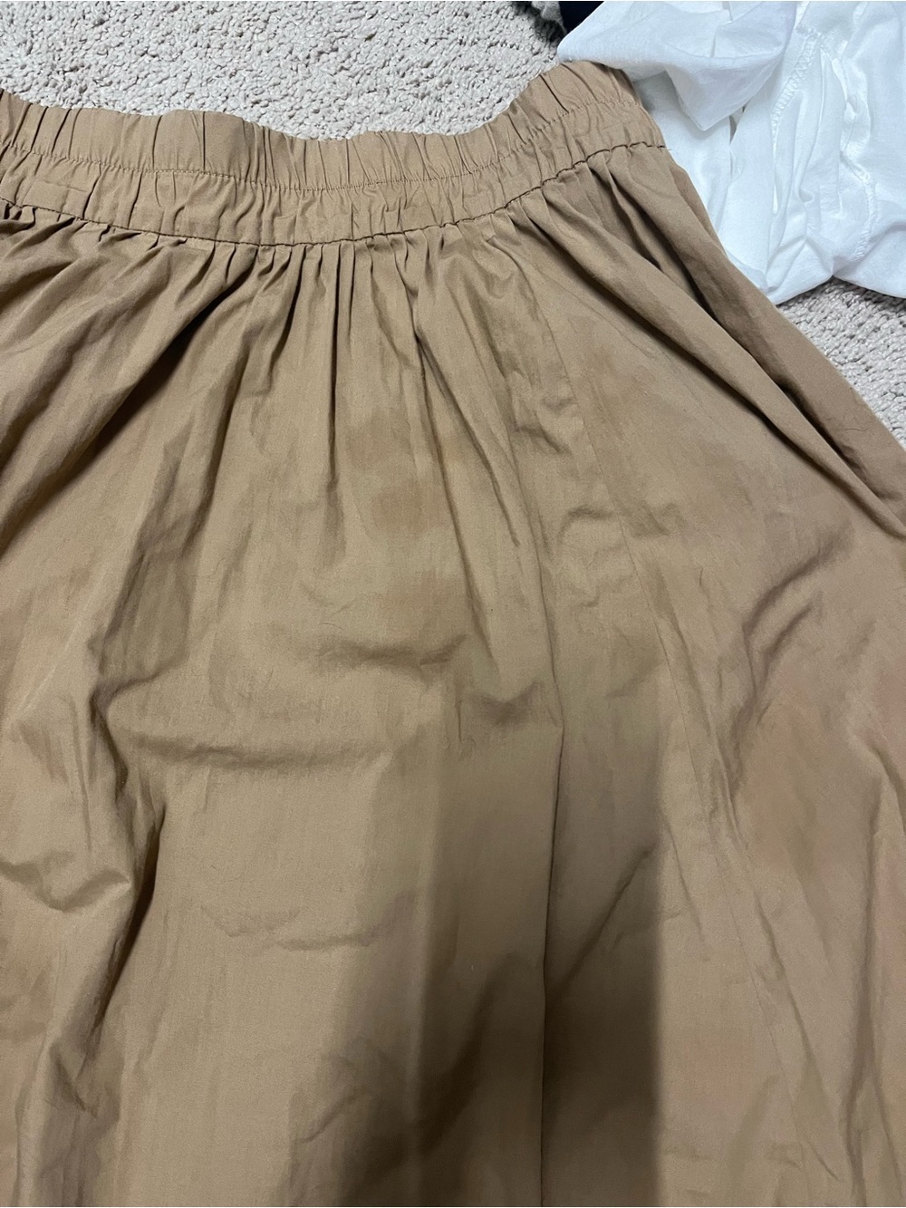 J. Crew Tan Full A-Line Skirt - Picture 4 of 5